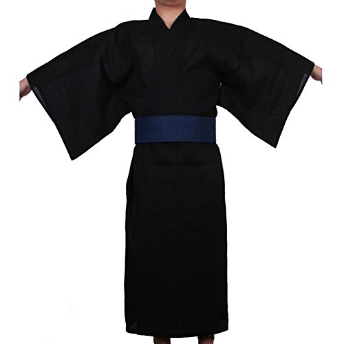 Jinbei Männer japanische Yukata japanischen Kimono Home Robe Pyjamas Morgenmantel # 04 [Größe L]