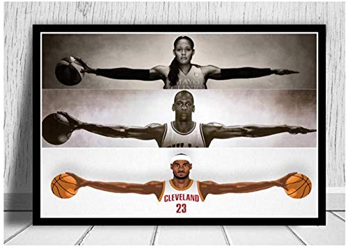VGSD® Große Basketball-Plakate Und Drucke, Leinwand-Wandkunst-Plakat, Für Hauptdekor-Einzigartiges Geschenk 42X60Cm