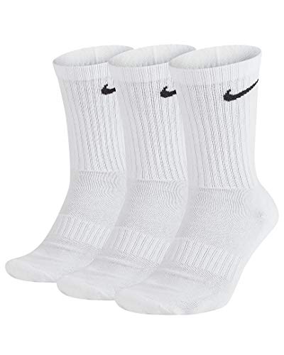 Nike EverydayCushioned Training Socks Socken 3er Pack (M, white/black)