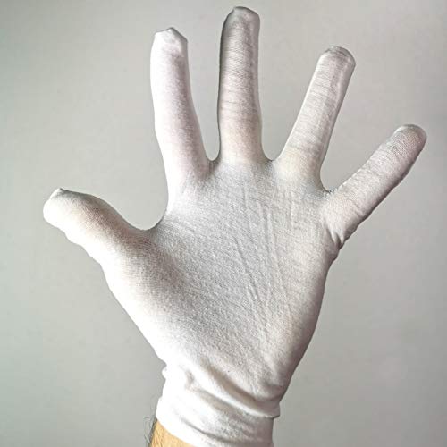 Katara 1623 Super Mario 1623-Ein Paar Handschuhe Unisex, OneSize für Verkleidung zu Weihnachten, Fasching, Karneval, Kostüm, 23 cm lang, Weiß, 22 cm
