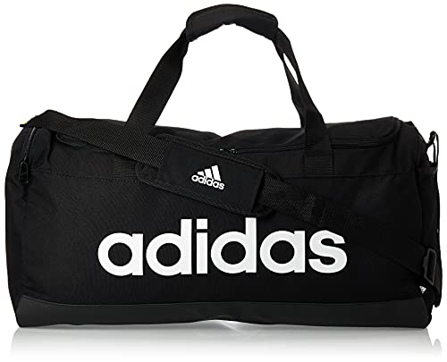 adidas Mens Linear Duffelbag, Black/White, 0