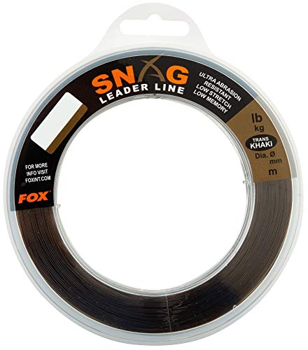 Fox Snag Leader Trans Khaki 100m - Schlagschnur, Durchmesser/Tragkraft:0.47mm / 30lbs / 13.6kg Tragkraft