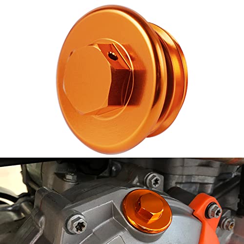 NICECNC Orange Billet Kraftstofftankdeckel Motoröleinfüllverschluß Kompatibel mit KTM 250 350 450 SX XC SXF XCF 04-21 690 Enduro R 08-21 SMC-R 19-21 1290 Super Duke R/GT 14-21 790 Duke R 19-21
