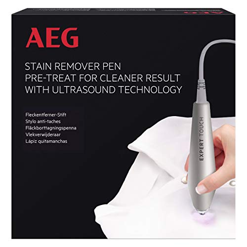 AEG Expert Touch Ultraschall-Fleckenentferner-Stift / Tragbares Ultraschallgerät zur Textil-Reinigung / Effektive Vorbehandlung beharrlicher Flecken