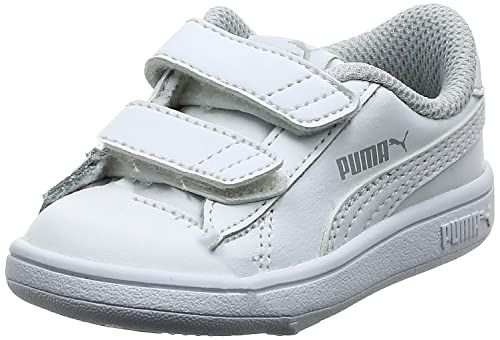 PUMA Unisex Kinder Puma Smash V2 L V Inf Sneaker, Puma White Puma White, 27 EU