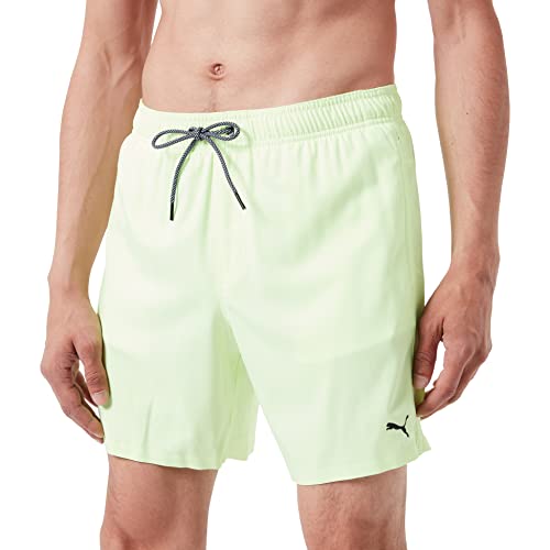 PUMA Mens Medium Length Swim Shorts Boardshorts, Fizzy Yellow, Large