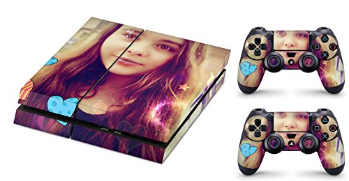 Skins4u® Dein Bild als Design Aufkleber individueller Vinylsticker für Playstation PS4 Set mit 2 PS4 Controller Skins