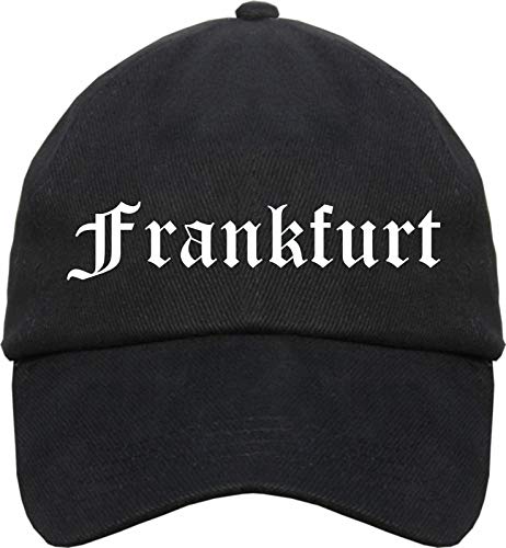 sostex Frankfurt Cappy - Altdeutsch Bedruckt - Schirmmütze Cap Einheitsgröße Schwarz