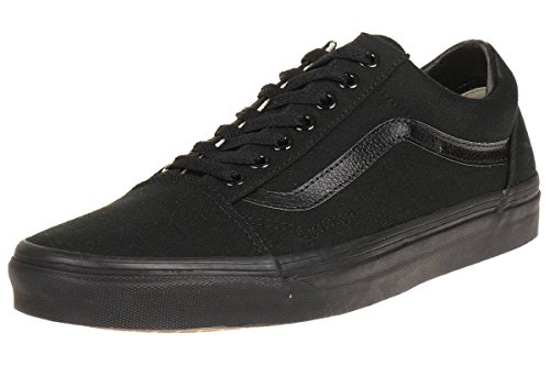 Vans Old Skool, VD3HBKA, Unisex-Erwachsene Sneakers, Schwarz (black/black (canvas), 43 EU