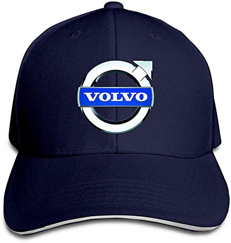 Lifewfrc2018 Custom The White Volvo Logo Cool 100% Organic Cotton Peak Cap for Womens Navy