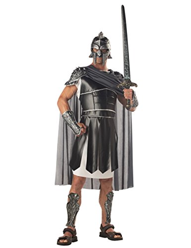 Centurion-Kostüm für Erwachsene, Schwarz/Silber, M (40-42)