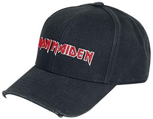 Iron Maiden Logo - Baseball Cap Unisex Cap schwarz 100% Baumwolle Band-Merch, Bands