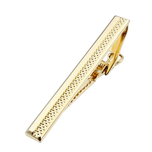 Owenqian Krawattenklammer Geschenk, Dekoration Accessoires Trendy Gold Tie Clip Herren Krawattennadel für Skinny Ties Clip für Männer