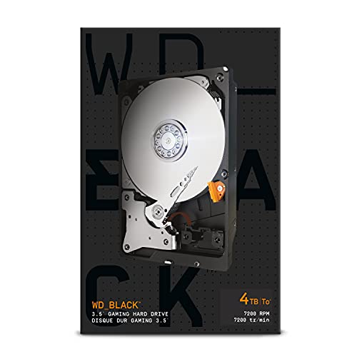 WD WDBSLA0040HNC-ERSN Desktop Mainstream RTL Kit interne-Festplatte 4TB (8,9 cm (3,5 Zoll), 7200rpm, 64MB Cache, SATA) schwarz