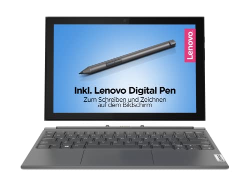 Lenovo IdeaPad Duet 3i 26,2 cm (10,3 Zoll, 1920x1200, WUXGA, Touch) 2-in-1 Tablet (Intel Celeron N4020, 4GB RAM, 64GB eMMC, Intel UHD Grafik 600, WiFi, Win11 Home S inkl. MS 365 Single & Stift) grau