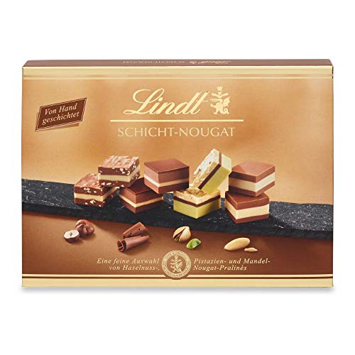 Lindt Schokolade Schicht-Nougat Pralinen, 125g
