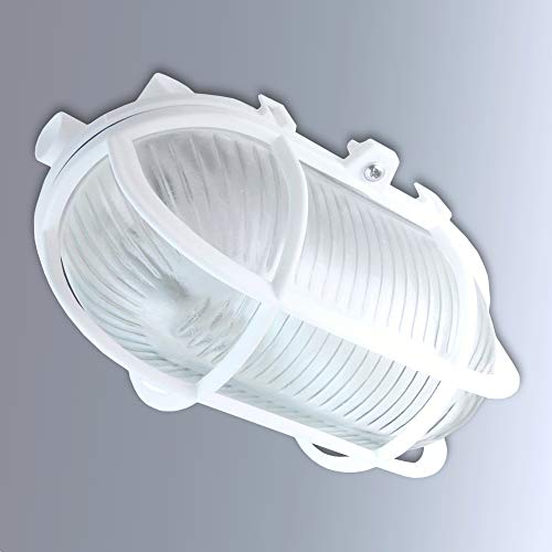 Lumare LED Kellerlampe E27 7W | 600 Lumen | IP54 Feuchtraumleuchte | 27000K Warmweiß | AC 230V 200° | Kellerlicht