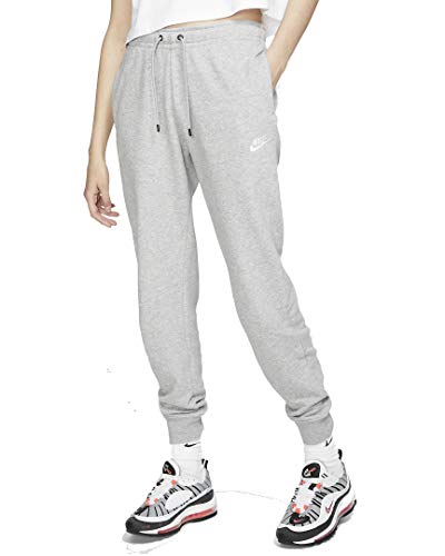 Nike Essential Fleece Women Sweatpants Jogginghosen (L, Grey/White)