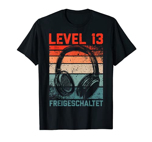 13. Geburtstag Jungen Video Gamer Level 13 Unlocked Jungs T-Shirt