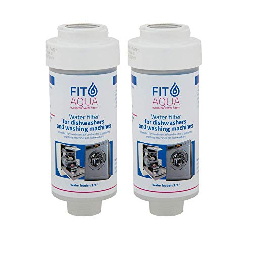 Fit aqua AC-WSM AM-SET-I 2 x Waschmaschinenfilter Kalkfilter Spülmaschinenfilter Wasserfilter Fitaqua, 2 Stück (1er Pack)
