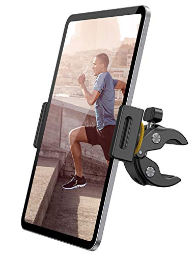 Lamicall Laufband Tablet Halter, Heimtrainer Fahrrad Tablet Halterung - Spinning Innen Laufband Fahrrad Halter Lenker für 2020 iPad Pro 9.7, 10.5, 12.9, Air Mini 2 3 4, und Tablet mit 4.7-13 Zoll