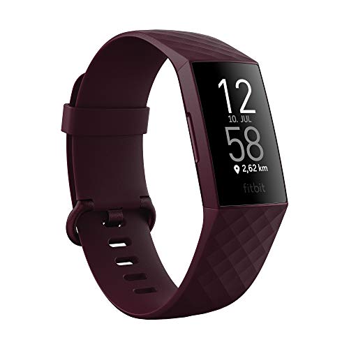 Fitness-Tracker Fitbit Charge 4 mit GPS, Schwimmtracking & bis zu 7 Tage Akkulaufzeit, Palisander, 1er Pack