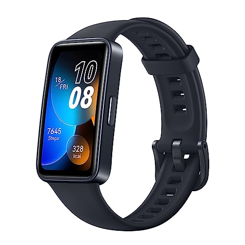 HUAWEI Band 8 Smartwatch, Ultraflaches Design, Schlaf-Tracking, 2 Wochen Akkulaufzeit,Gesundheits- und Fitness-Tracker, Kompatibel mit Android & iOS, Deutsche Version, schwarz