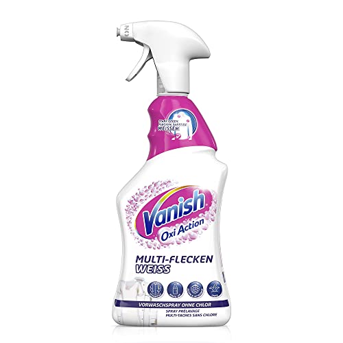Vanish Oxi Action Multi-Flecken-Vorwaschspray – Wirksam gegen alle Arten von Flecken – Für die Vorbehandlung weißer Wäsche – 1 x 750 ml