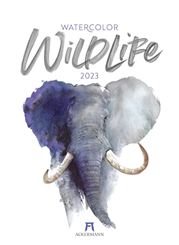 Watercolor Wildlife Kalender 2023, Wandkalender im Hochformat (33x45 cm) - Tier- und Kunstkalender mit Aquarell-Illustrationen