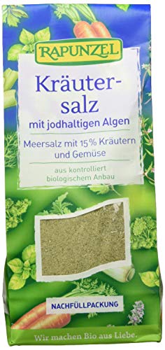 Rapunzel Kräutersalz jodiert mit 15% Kräutern und Gemüse, 1er Pack (1 x 500 g) - Bio