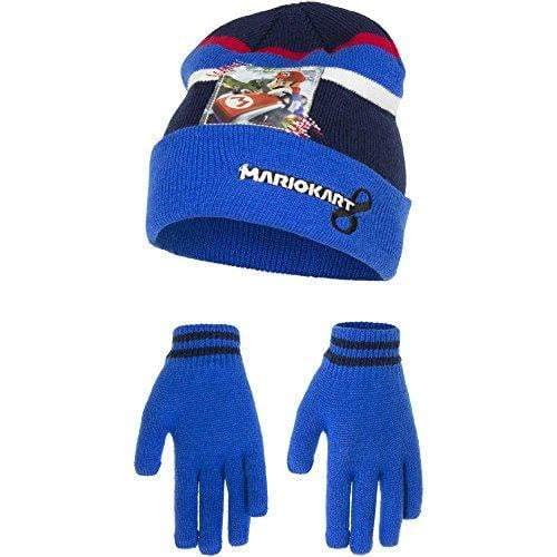 Super Mario Boys Hat and Gloves Set - 52 - 3/5 - Blue