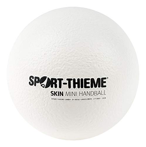 Sport-Thieme Mini Handball | Sehr gut Springender Kinder-Handball | 165 g leicht, Weich, Griffig | ø 160 mm | Weiß | Robuster, Beschichteter PU-Schaumstoff | Markenqualität