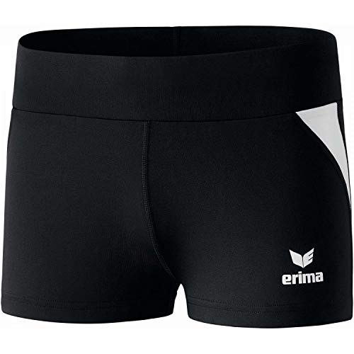 Erima Damen Short Athletic Hotpants Schwarz/Weiß 36