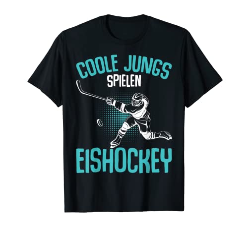 Coole Jungs spielen Eishockey Hockey Eishockeyspieler Jungen T-Shirt
