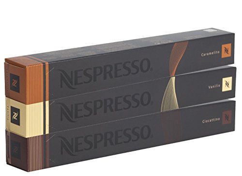 Nespresso Kapseln - Vanille Kakao Karamell Sortiment 30 Kapseln - 3 Sorten