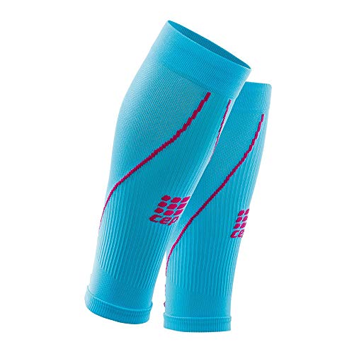 CEP – Calf Sleeve 2.0, Beinstulpen für Damen in blau/pink, Größe III, Beinlinge für exakte Wadenkompression, Made by medi