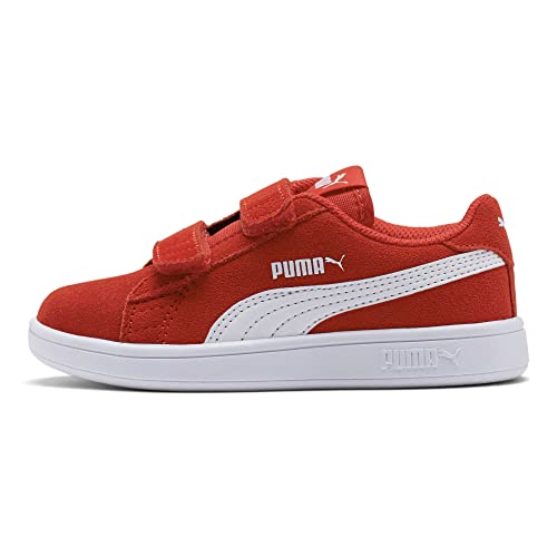 PUMA Unisex Kinder Puma Smash V2 Sd V Ps Sneaker, Rot High Risk Red Puma White, 35 EU