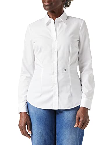 Seidensticker Women's shirt blouse slim fit long sleeve shirt blouse collar easy to iron