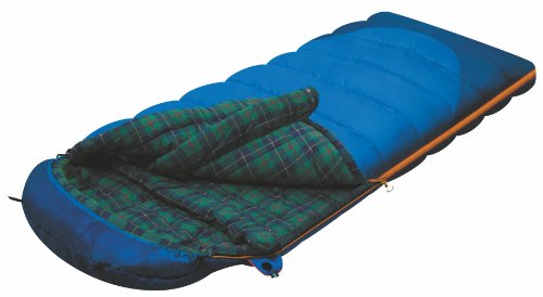 Alexika Tundra Plus Schlafsack – warm, bequem, rechteckig 3 Saison Deckenschlafsack für Erwachsene und Familien Outdoor Camping im niedrigen Temperaturen bis zu -2 C mit Kompressionsack, 230x90 cm, L