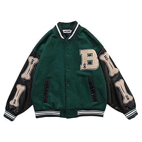 Incorra College Jacke Vintage Jacken Herren Baseball Sportjacke Sweatjacke Frauen