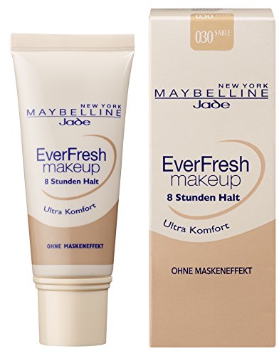 Maybelline New York Make Up, EverFresh Makeup, Langanhaltende Foundation, Nr. 30 Sand, 30 ml