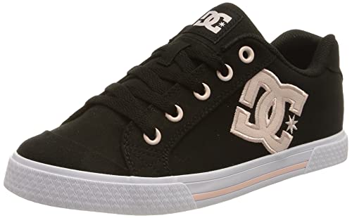 DC Shoes Damen Chelsea Sneaker, Black/PINK, 38 EU