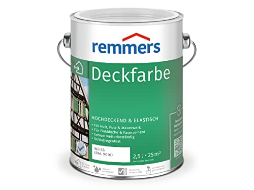 Remmers Deckfarbe - weiß 2,5L