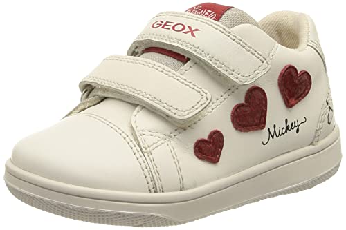 Geox Baby - Mädchen B New Flick Girl Sneakers, Weiß, 24 EU