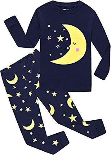 Little Hand Jungen Pajama Set, A-Navy Blau Star Mond, 98 EU