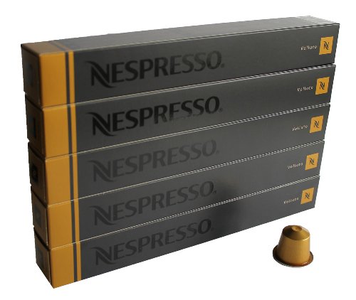 Nespresso Kapseln gold 50 Kaffeekapseln 5 x 10 Kapseln Volluto Espresso