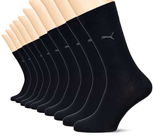 PUMA Herren Classic Casual Business Socken 10er Pack black 200 - 43/46