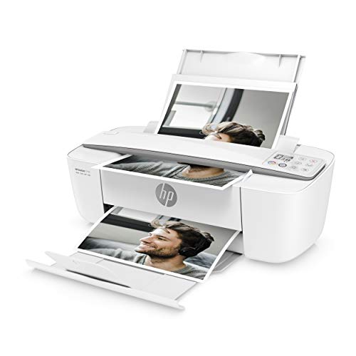 HP DeskJet 3750 Farbig Multifunktionsdrucker (64MB, Drucken, Scannen, Kopieren, WLAN, Airprint, mit 4 Probemonaten HP Instant Ink Inklusive) Weiß, 40,3 x 14,1 x 17,7
