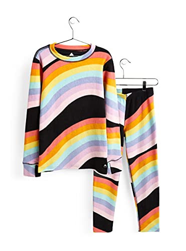 Burton Unisex Kinder Fleece Set, True Black Rainbow Mashup, XL