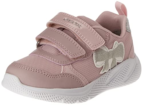 Geox Baby-Mädchen B SPRINTYE Girl Sneaker, PINK/Silver, 22 EU